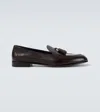 Brioni Leather Loafers In Brown