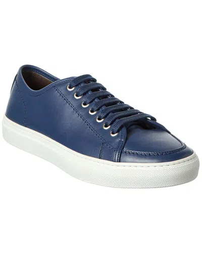 Brioni Leather Low-top Tennis Sneaker In Animal Print