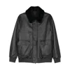 Brioni Klassische Lederjacke In Black