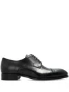 Brioni Leather Oxford Shoes In Black