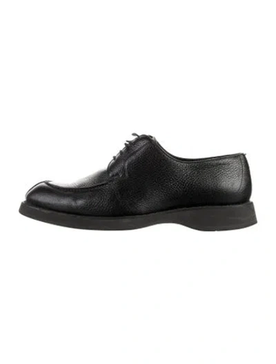 Pre-owned Brioni Leather Oxfords In Black