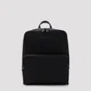 Brioni Zip Backpack Adjustable Straps Top Handle In Black