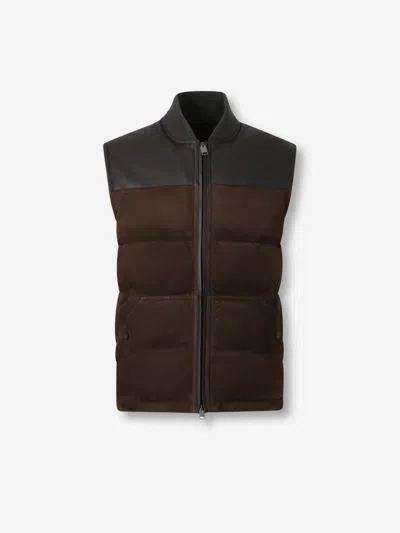 BRIONI BRIONI LEATHER VEST