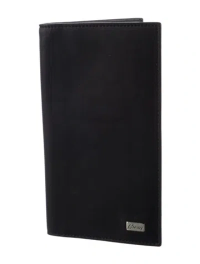Pre-owned Brioni Leather Wallet In Black