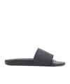 Brioni Men's Pool Sandals In Black