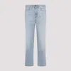 Brioni Straight-leg Light Blue Denim Trousers With Classic Design In Light Blue