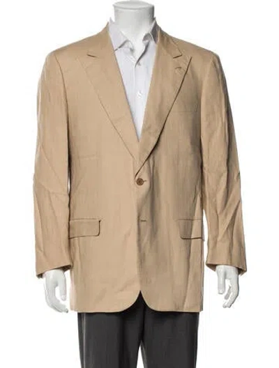 Pre-owned Brioni Linen Blazer In Neutrals