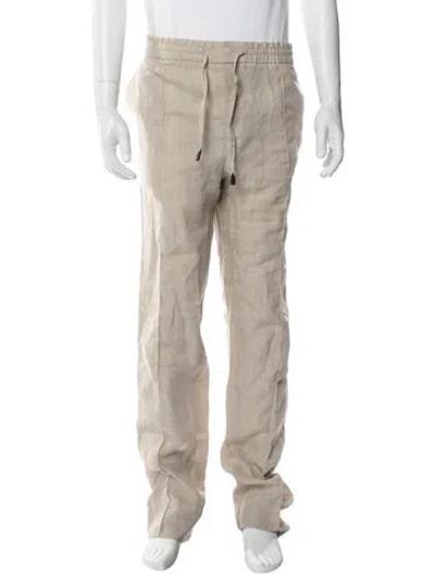 Pre-owned Brioni Linen Pants In Neutrals