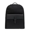 Brioni Black Logo Backpack In Black