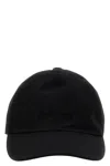Brioni Technical Fabric Cap With Subtle Embroidered Logo In Black