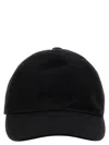 Brioni Technical Fabric Cap With Subtle Embroidered Logo In Black