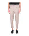 Brioni Cuffed Hem Pleated Front Trousers In Nude