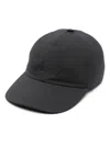 Brioni Logo-embroidered Baseball Cap In Blau