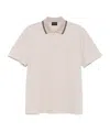 Brioni Logo-embroidered Polo Shirt In White
