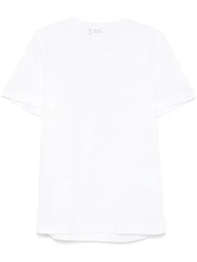 Brioni Logo-embroidered T-shirt In White