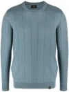 BRIONI LOGO-PATCH CASHMERE JUMPER