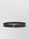 Brioni Adjustable Leather Reversible Belt In Black
