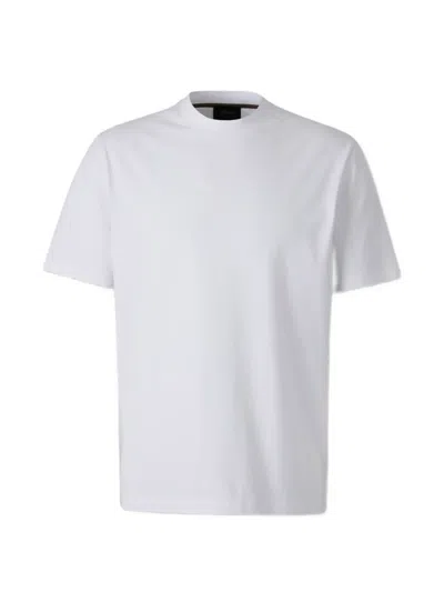 Brioni Logo-embroidered T-shirt In White
