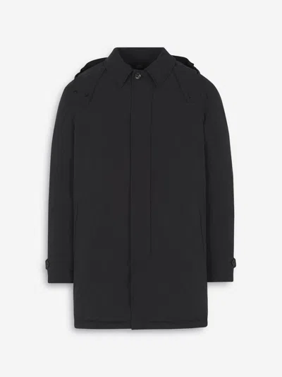 Brioni Long Coat By In Black