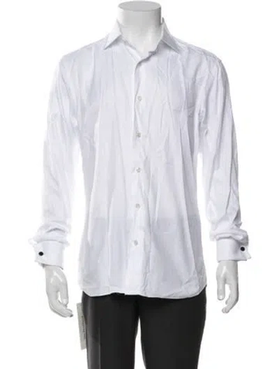 Pre-owned Brioni Long Sleeve Dress Shirt In Purple