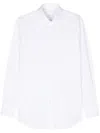 Brioni Long-sleeve Poplin Shirt In White