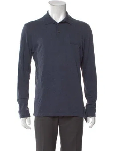 Pre-owned Brioni Long Sleeve Shirt In Blue