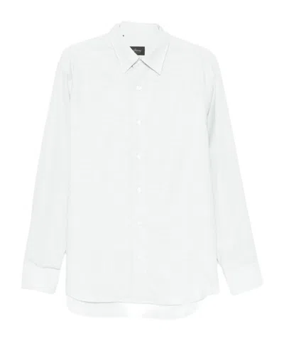 Brioni Long-sleeve Relaxed Shirt In White