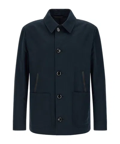 Brioni Long Sleeved Desert Jacket In Black