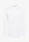 Brioni Linen Button-up Shirt In White