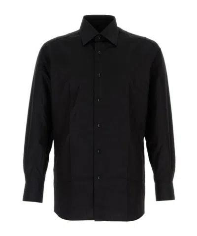 Brioni Long-sleeved Shirt In Black
