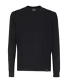 Brioni Crew-neck Cashmere Sweater In Black