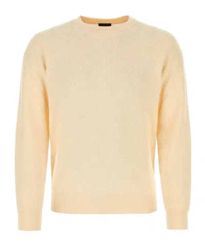 Brioni Long-sleeved Sweater In Nude