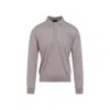 Brioni Cashmere-silk Blend Long-sleeve Polo In Gray