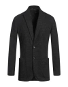 Brioni Man Blazer Charcoal Size L Cashmere In Black