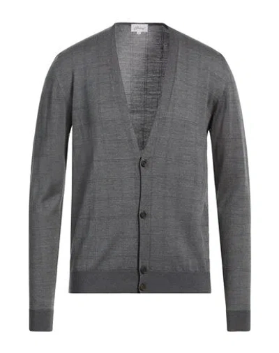 Brioni Man Cardigan Grey Size 44 Silk, Wool, Cashmere In Gray
