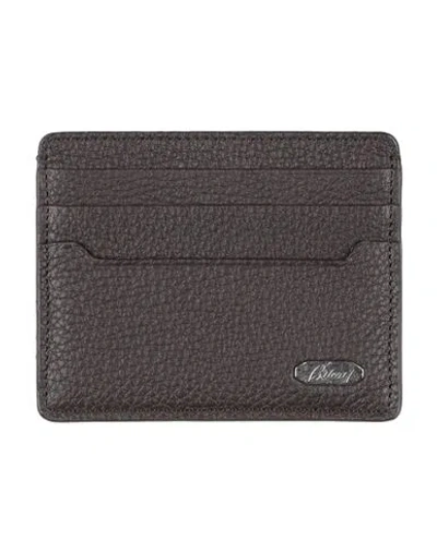 Brioni Man Document Holder Chocolate Brown Size - Soft Leather