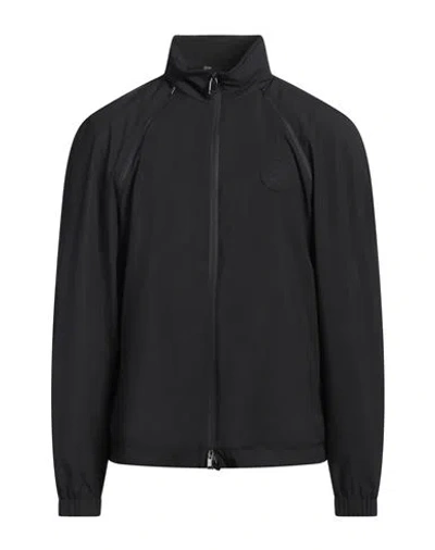 Brioni Man Jacket Midnight Blue Size Xl Polyester In Black