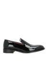 Brioni Man Loafers Black Size 7 Leather In Black