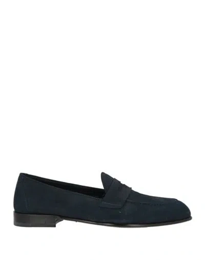 Brioni Man Loafers Midnight Blue Size 9.5 Leather