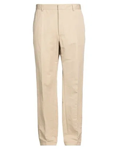 Brioni Man Pants Beige Size 36 Linen, Cotton