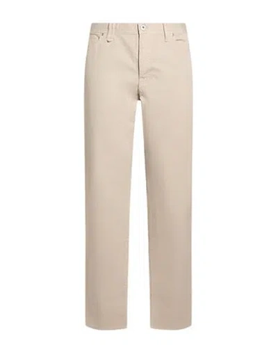Brioni Man Pants Beige Size 44 Cotton, Elastane In Pink