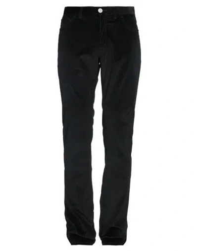 Brioni Man Pants Black Size 35 Cotton, Elastane