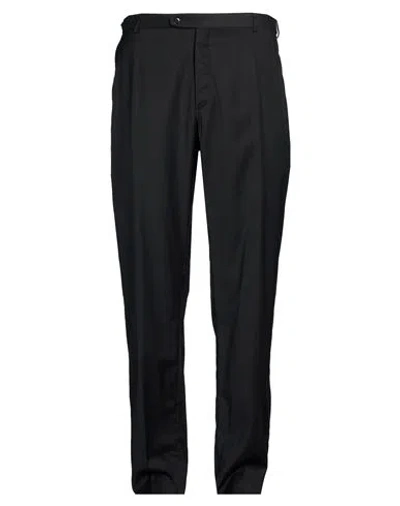 Brioni Man Pants Black Size 44 Wool, Elastane In Multi