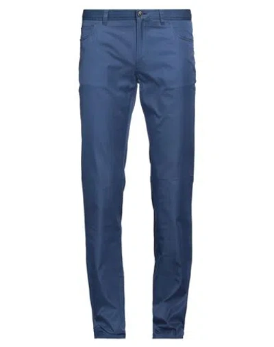 Brioni Man Pants Blue Size 34 Cotton