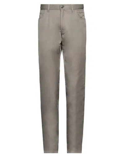 Brioni Man Pants Dove Grey Size 34 Cotton