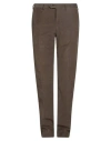 Brioni Man Pants Khaki Size 44 Cotton, Elastane In Brown
