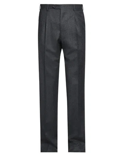 Brioni Man Pants Lead Size 34 Virgin Wool In Grey