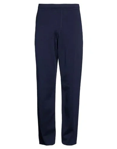 Brioni Man Pants Navy Size 36 Cotton, Cashmere, Silk, Polyamide, Elastane In Blue