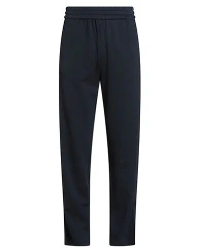 Brioni Man Pants Navy Size 3xl Wool, Cotton, Polyamide In Black