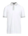 Brioni Man Polo Shirt White Size M Cotton In White